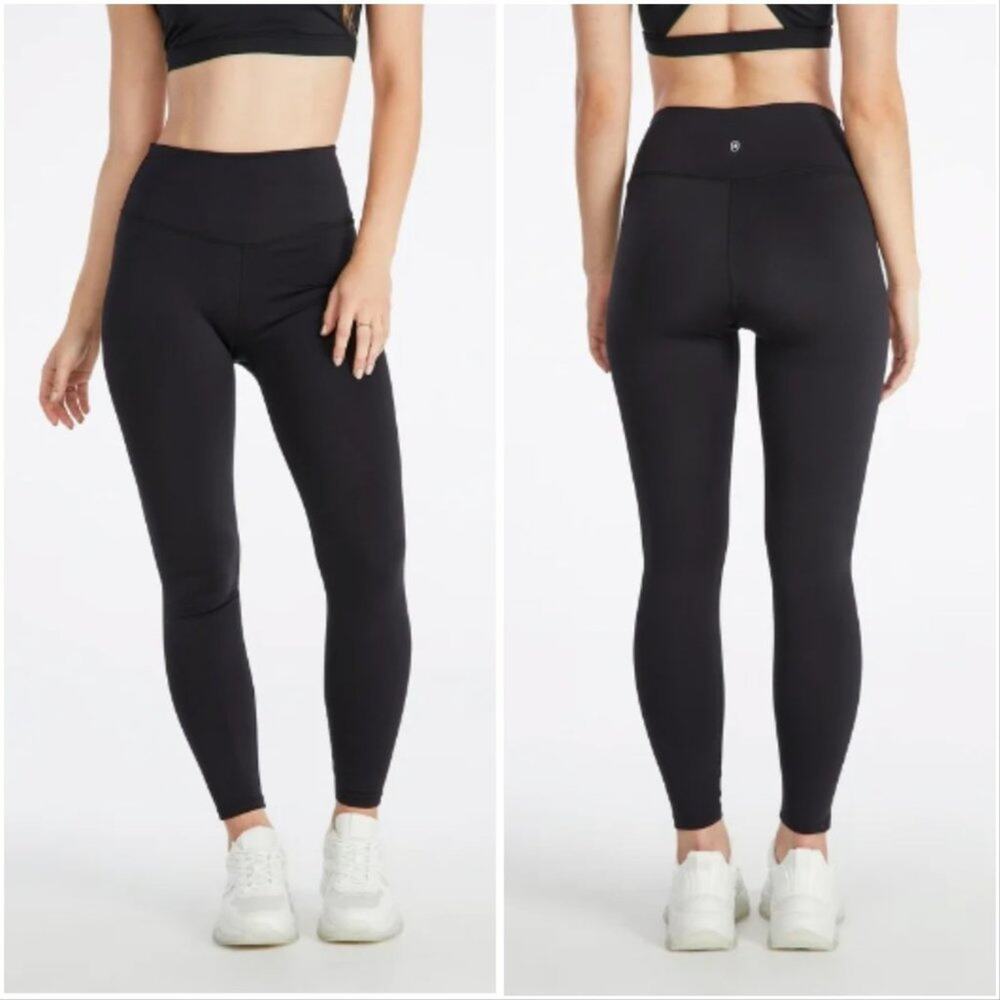JUSTFAB Active Women's High Waisted Active Leggings Black Size 3X